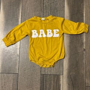 Yellow BABE Kids One Piece